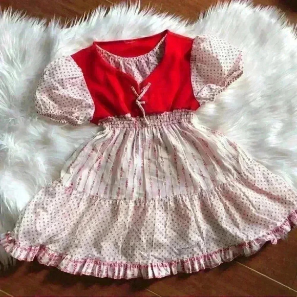 vtg 70s 80s party? pageant competition? dress girl - Picture 1 of 6